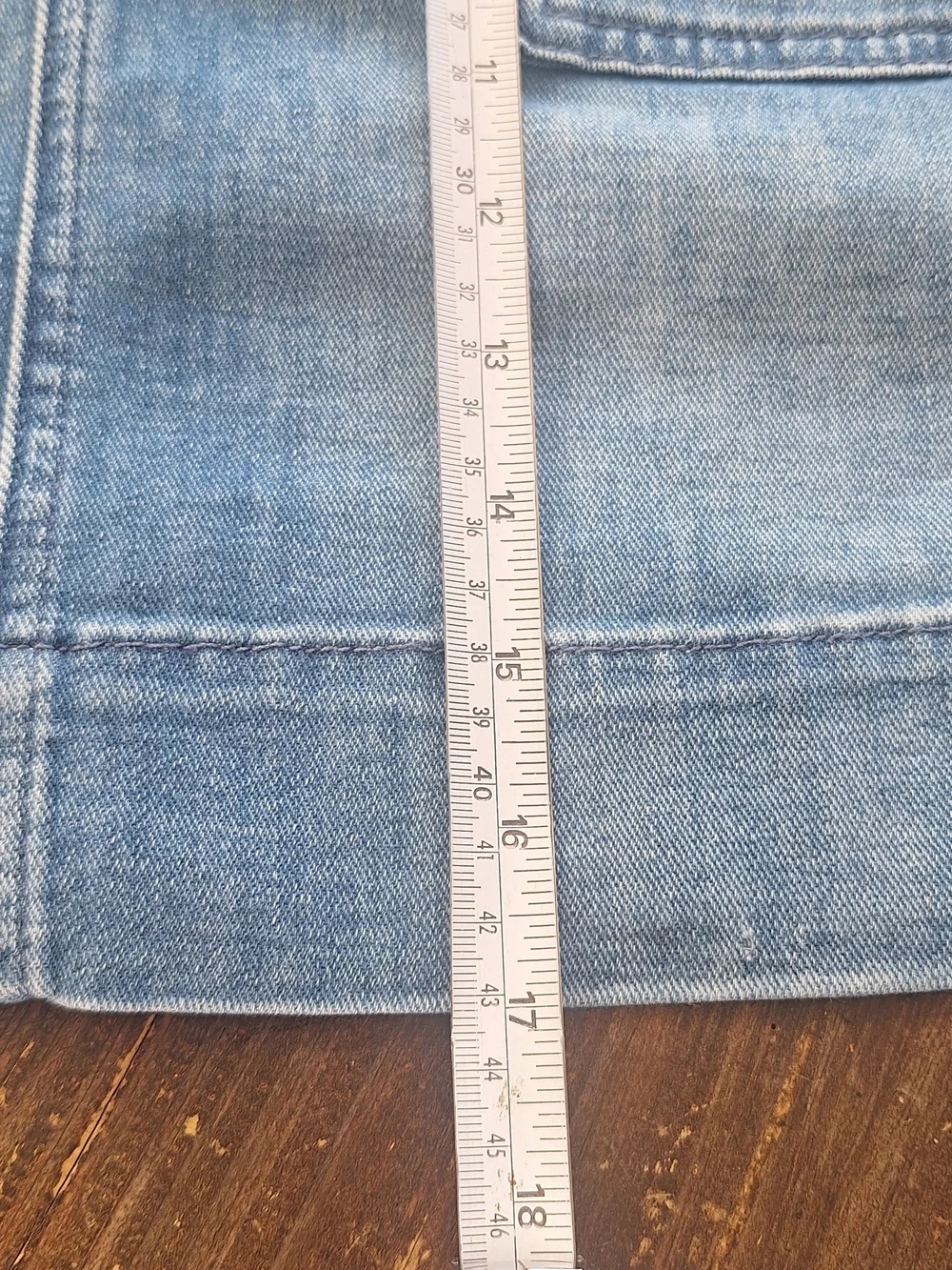 Frankie & Eileen Casual Denim Pocket Mini Skirt - Blue Sz 6 100% Cotton Like New - Picture 7 of 7